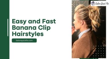 Easy and Fast Banana Clip Hairstyles