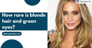 How rare is blonde hair and green eyes?
