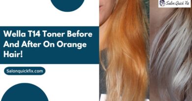 Wella T14 toner before and after on Orange Hair!
