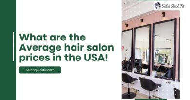 What are the Average hair salon prices in the USA!