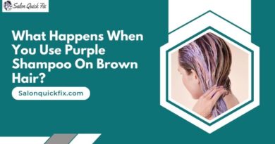 What happens when you use purple shampoo on brown hair?