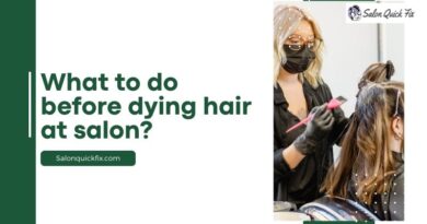 What to do before dying hair at salon?